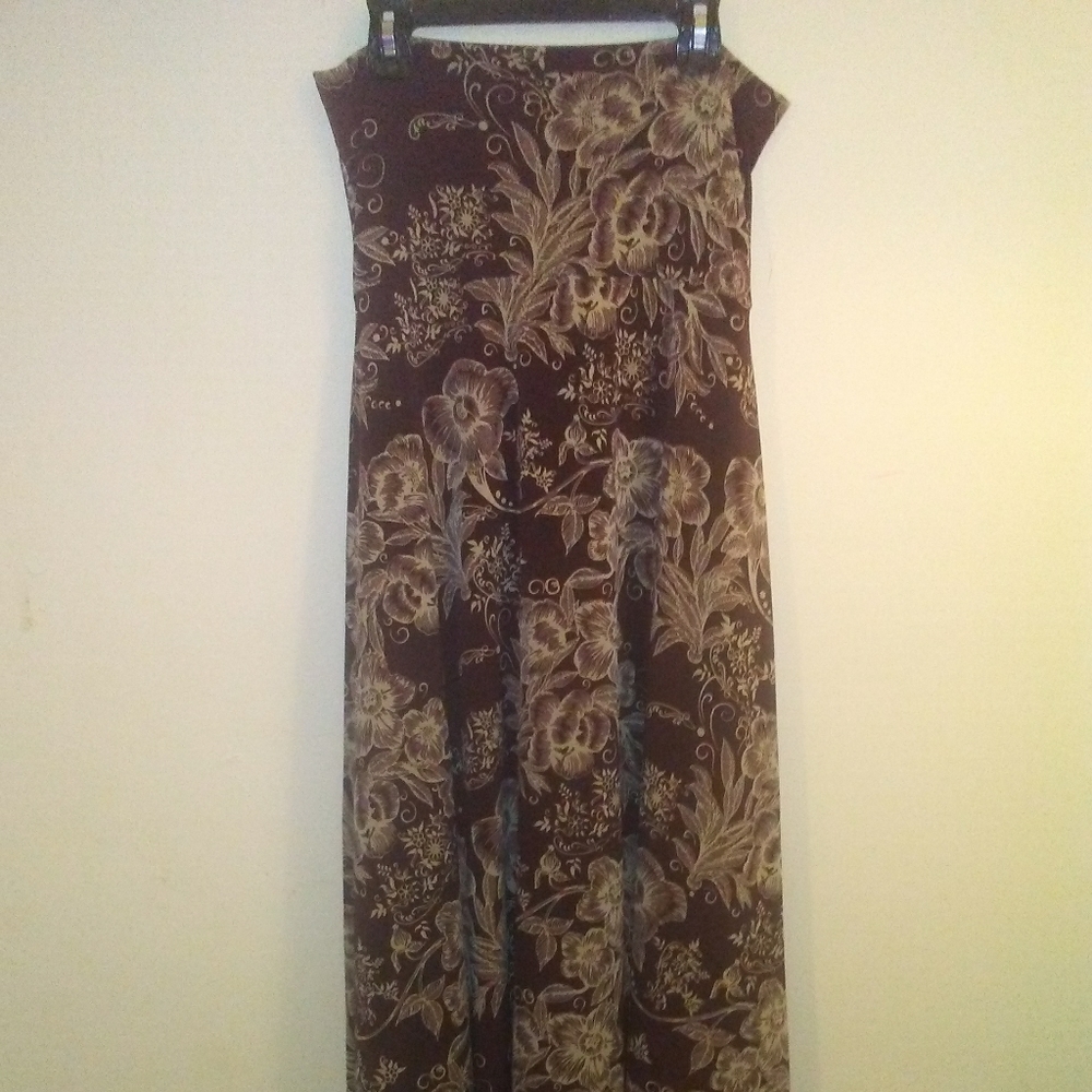 Flowing Paisley Long Skirt